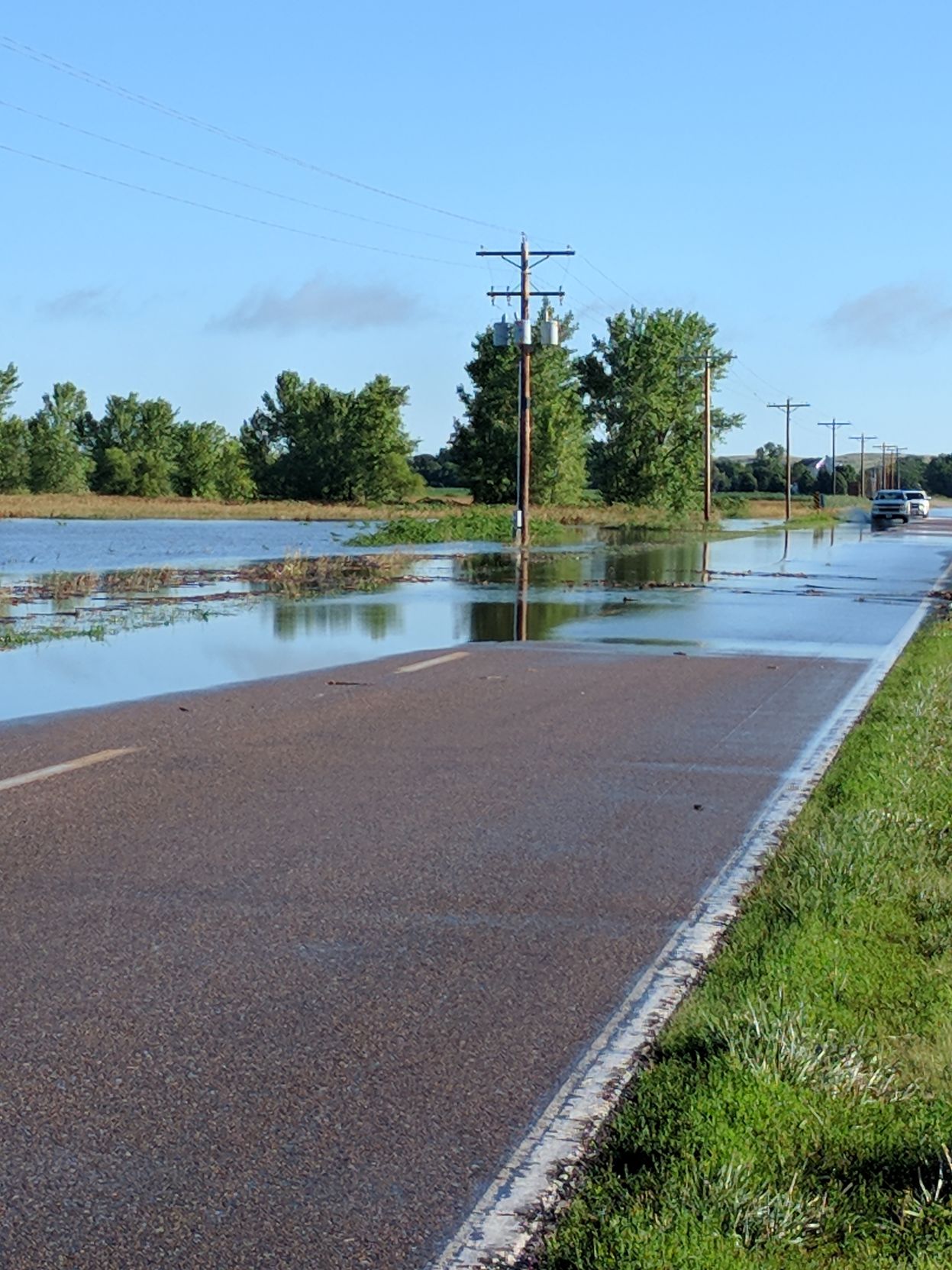 Road 444 north of Overton